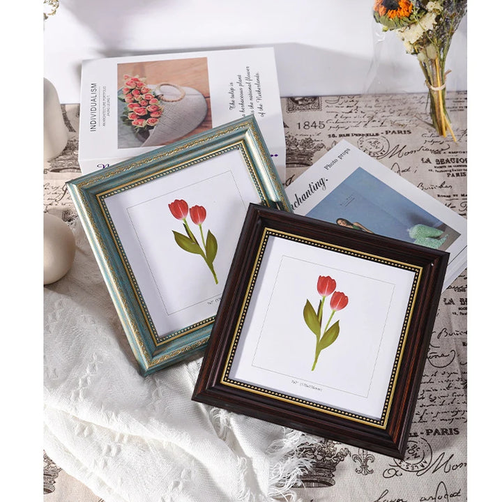 European Square Photo Frame 10 Inch & 12 Inch Decorative Picture Frame Home Decor and Memories, Stylish Artwork Display Frame
