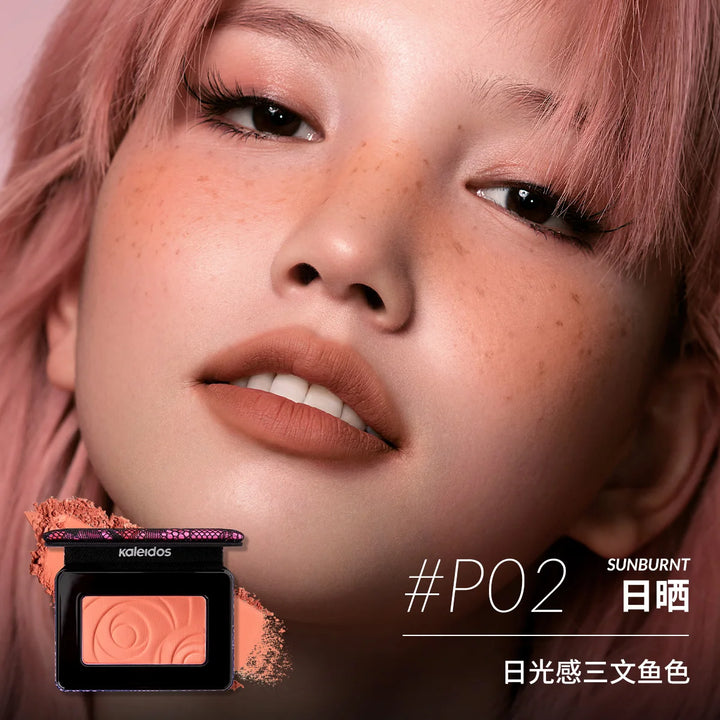 Kaleidos Blush Palette Makeup Waterproof Matte Finish For Cheek Facial Blusher On Vegan Korean Cosmetics Cruelty Free