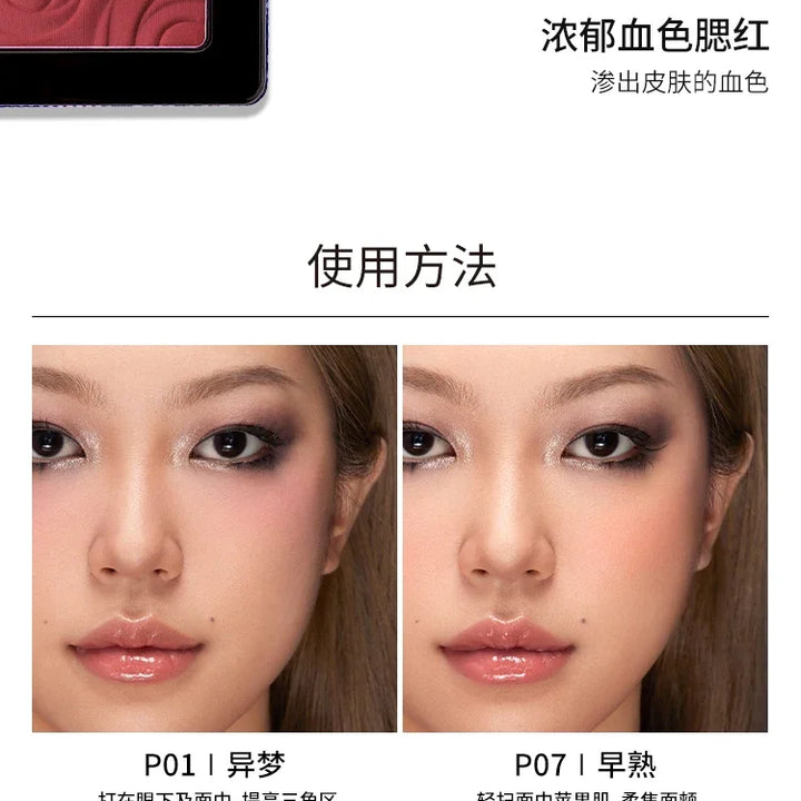Kaleidos Blush Palette Makeup Waterproof Matte Finish For Cheek Facial Blusher On Vegan Korean Cosmetics Cruelty Free