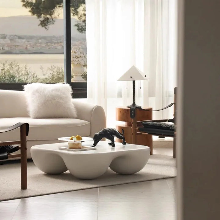 Square Nordic Coffee Table Design Modern Beauty Minimalist Coffee Table Trendy French Table Basse Salon Furniture Living Room