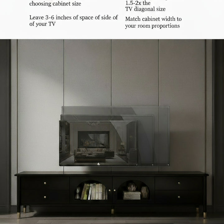 Vintage Aesthetic TV Stand With Glossy Wood Living Room Furniture Accessories Stylish Modern Storage Solution Your Bedroom