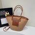 Summer Straw Shoulder Bag Women Hanabags Fashion Woven Crossbody Bags Large Capacity Totes 4 Shoulder Strap Travel Beach Bags