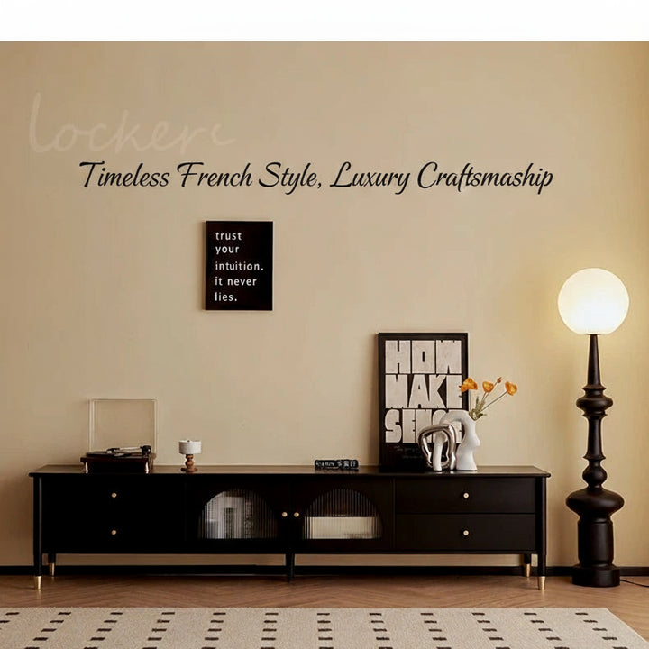 Vintage Aesthetic TV Stand With Glossy Wood Living Room Furniture Accessories Stylish Modern Storage Solution Your Bedroom