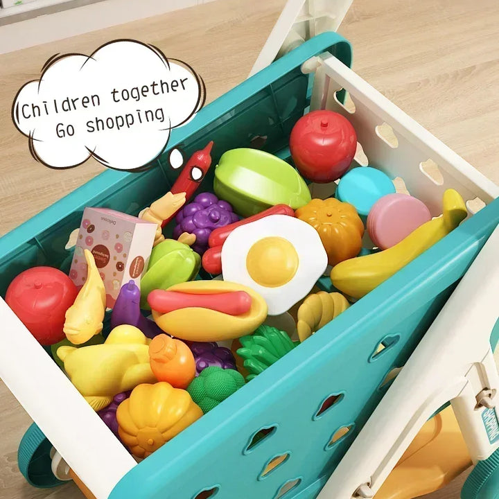Children's toys, playing house, kitchen toys, boys' and girls' shopping toys, baby and toddler shopping toy sets