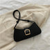 Bolsa de ombro feminina cor sólida popular pequeno saco tendência verão 2025 nova moda crossbody saco textura ombro axilas saco