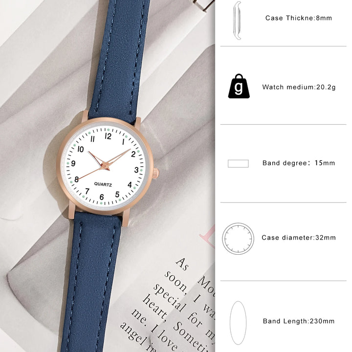 Fashion Watch For Women Leather Quartz Watches Ladies Luxury Back Light Wristwatch Clock relogio feminino