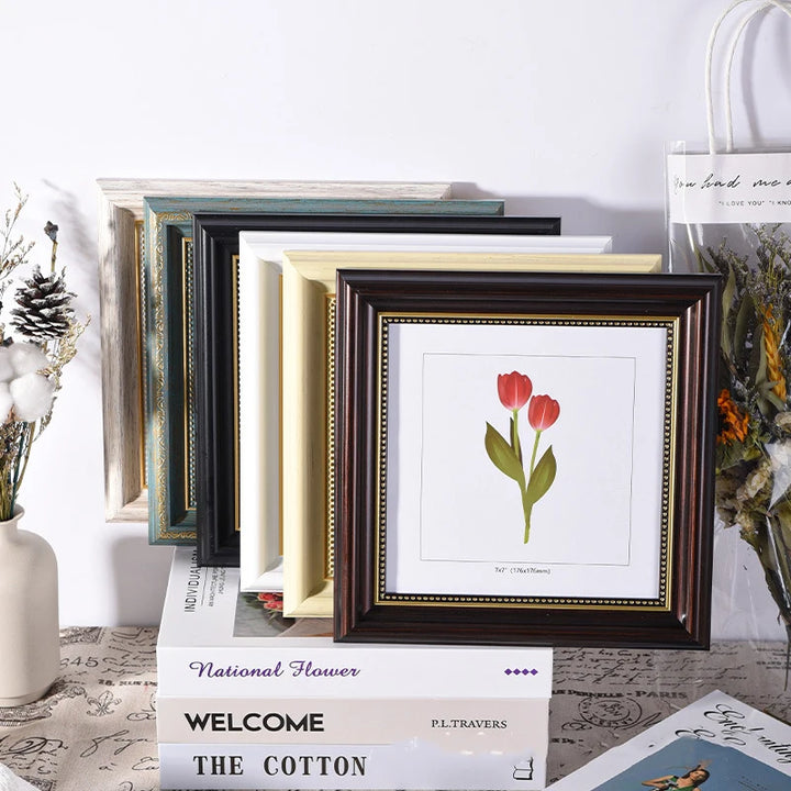 European Square Photo Frame 10 Inch & 12 Inch Decorative Picture Frame Home Decor and Memories, Stylish Artwork Display Frame