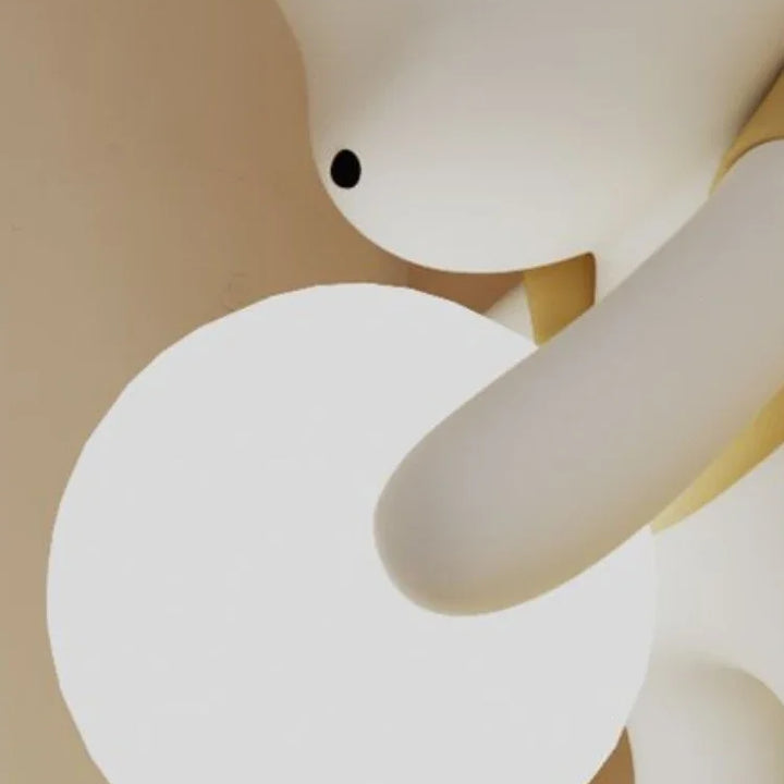SANDYHA Nordic Resin Wall Lamp Cute Little Bear Design LED Light Children's Room Bedroom Decoration Home Study Lighting Fixtures