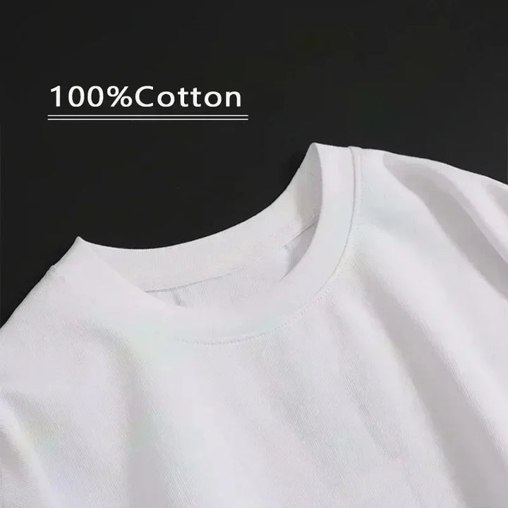Men's 2025 Summer Fashion Funny Printed T-Shirts Beach Breathable Funny Clothing Oversize Casual Cotton Tops Mans Short Sleeve
