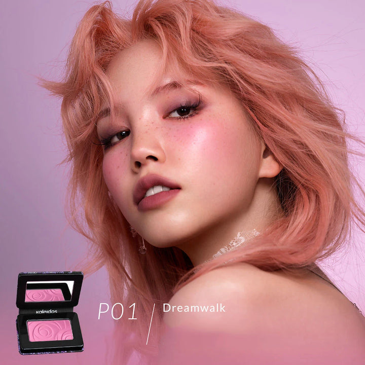 Kaleidos Blush Palette Makeup Waterproof Matte Finish For Cheek Facial Blusher On Vegan Korean Cosmetics Cruelty Free