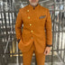 Fashion Men Suits 2 Piece Jacket Pants Solid Color Single Breasted Stand Lapel Casual Blazer Formal Occasion Costume Homme Terno