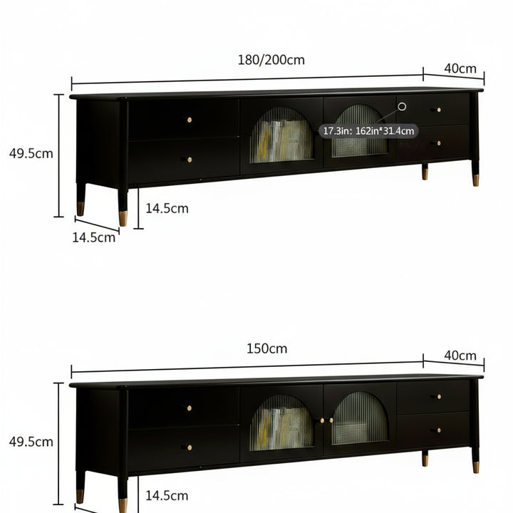 Vintage Aesthetic TV Stand With Glossy Wood Living Room Furniture Accessories Stylish Modern Storage Solution Your Bedroom