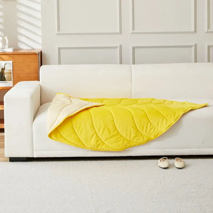 Pet Sleeping Mat Leaf-shaped Autumn and Winter Thickened Cat and Dog Mat Ins Wind Crawling Mat Game Cama Para Perro
