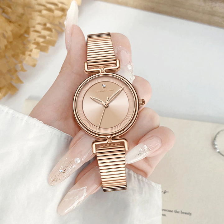 2025 New Women's Watch Top Brand Leisure Fashion 29mm Mini Dial Stainless Steel Mesh Strap Nordic Simple 3Bar Waterproof Watches