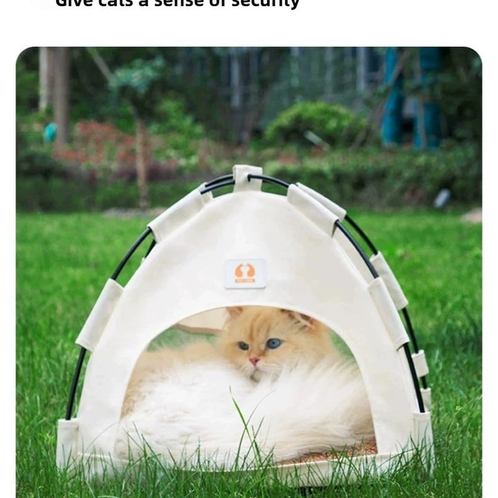 Pet Tent bed mats Breathable Collapsible Outdoor Firm and Durable Cat Nest Semi-enclosed Design Pet Products Supplies