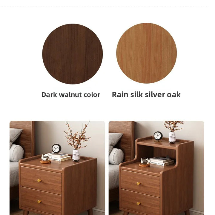 Wood Bedside Table DrawerNightstand Living Room Sturdy Storage Cabinet Bedroom Mesitas De Noche Madera Mesa De Cama Furniture