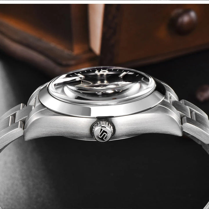 TERAMI New Mechanical Watches for Men NH35 Japan Movement Classic Sapphire Mirror 316L Stainless 200M Waterproof Automatic Clock