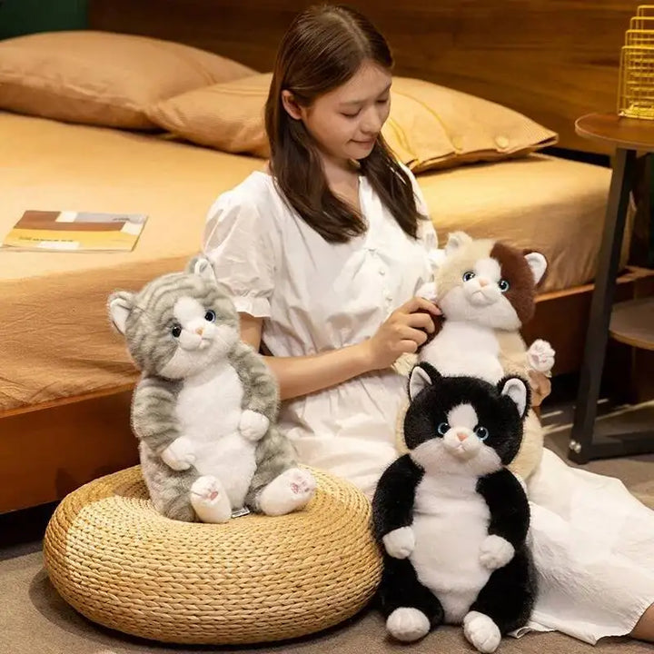 Dog Doll Cat Doll Puppy Plush Doll Cute Simulated Cat And Dog Plush Toy Soft Stuffed Animal Toy Kid Birthday Gift