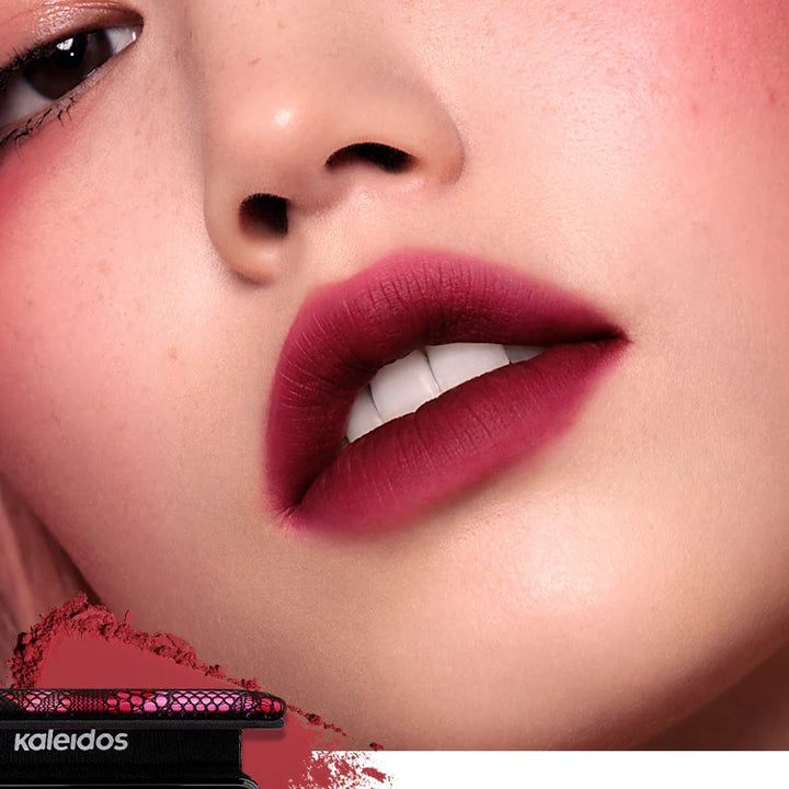 Kaleidos Blush Palette Makeup Waterproof Matte Finish For Cheek Facial Blusher On Vegan Korean Cosmetics Cruelty Free