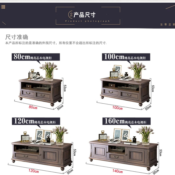 Vintage Aesthetic Tv Stand Retro Unique Designer Drawer Tv Stand Living Room Simple Moveis Para Tv Da Sala Luxury Furniture