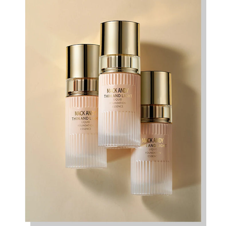 MACKANDY Serum Liquid Foundation Long-lasting Makeup, Full Coverage with Matte Finish, Radiant Formula for All Skin Types Vegan