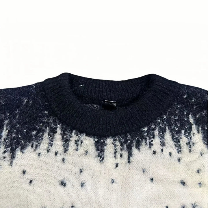 Men's Casual Tops, Asymmetrical Color-Blocked Knitwears, Single-Piece Sweaters, Suitable for Daily Home, Travel, Parties, Commuting, Outdoor Fashion and Versatile, Showing Elegant, Street Fashion, Travel Clothing.