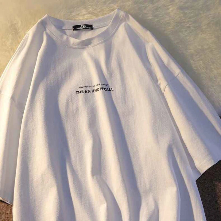 Man's T-shirt Fashion Letter Print T Shirt Man  2022 New Summer O-Neck Oversized T Shirt Loose Short Sleeve Streetwear Tops