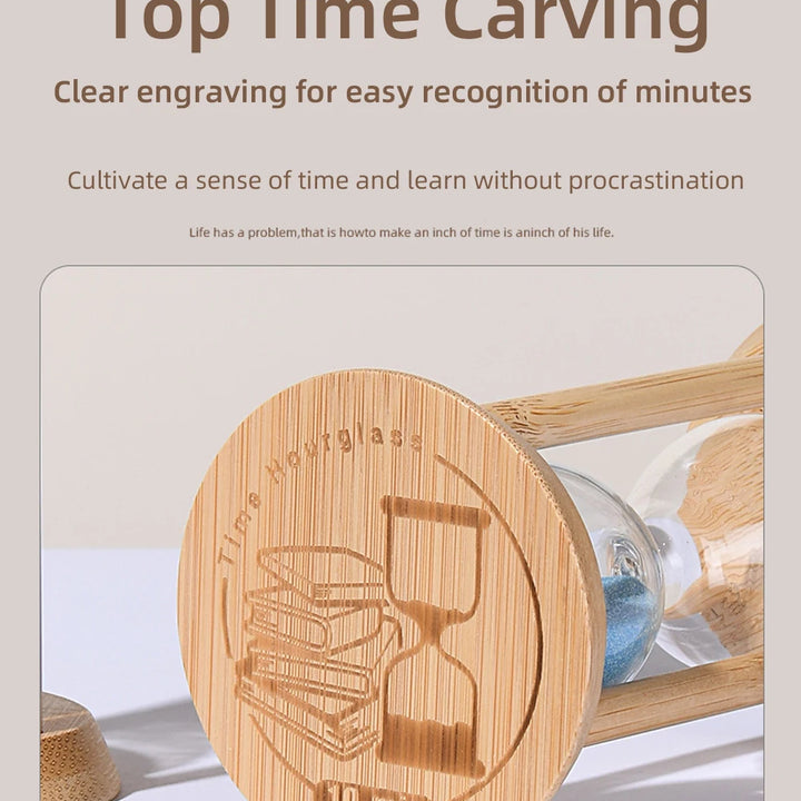 1PCS 3/5/10/15/30 Minutes Wooden Hourglass Timer Home Living Room Desktop Decoration Children Birthday Gift Portable Sand Clock