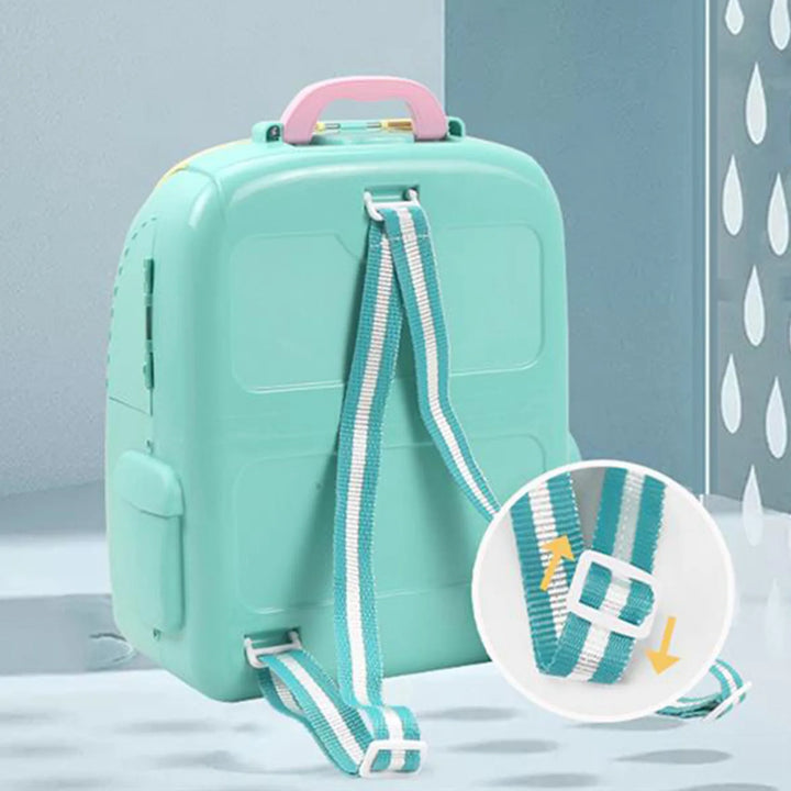ASDS-Animals Cartoon Pet Toys Realistic Pet Vet Backpack Pretend Play Toy Veterinarian Kit Cat Dog Care Play Set