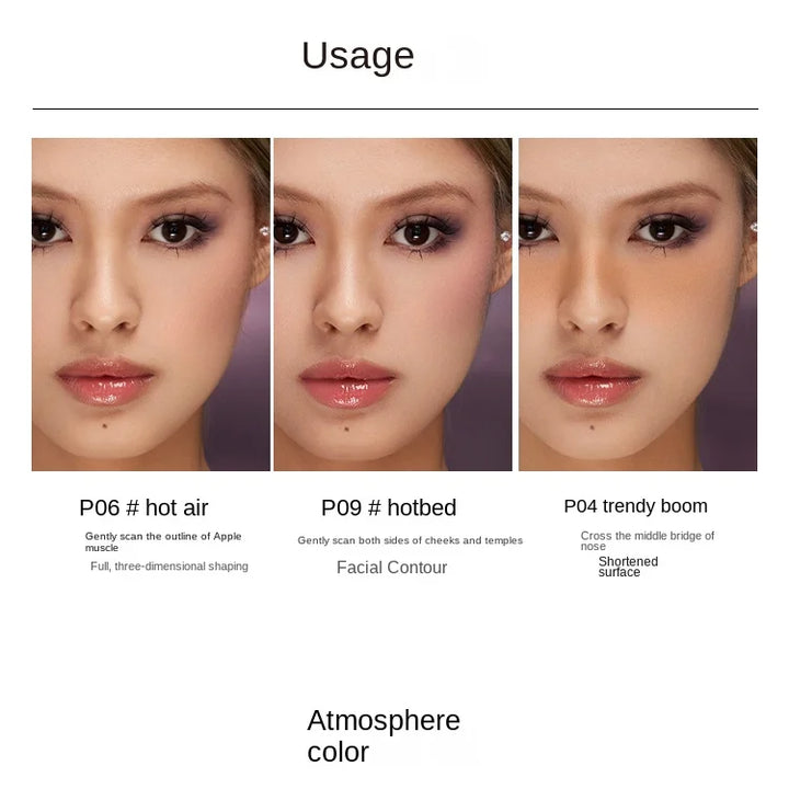 Kaleidos Blush Palette Makeup Waterproof Matte Finish For Cheek Facial Blusher On Vegan Korean Cosmetics Cruelty Free