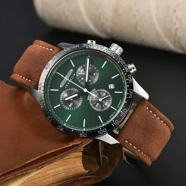 Zeppelin Elegance Chronograph Men’s Watch Luxury Multi Functional Timepiece Classic Retro Design Fashion Wristwatch for Business