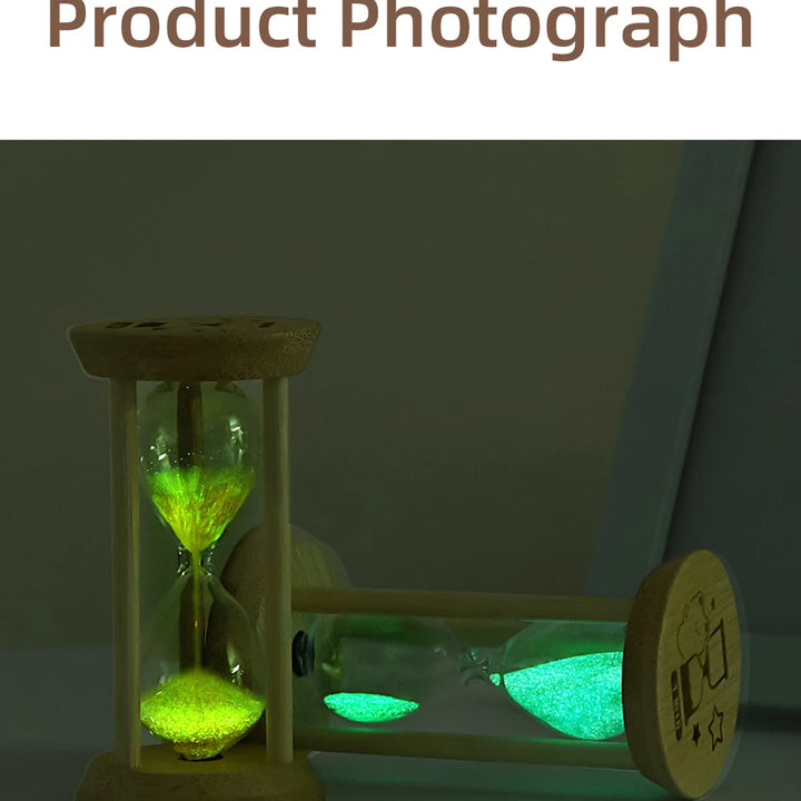1PCS 3/5/10/15/30 Minutes Wooden Hourglass Timer Home Living Room Desktop Decoration Children Birthday Gift Portable Sand Clock