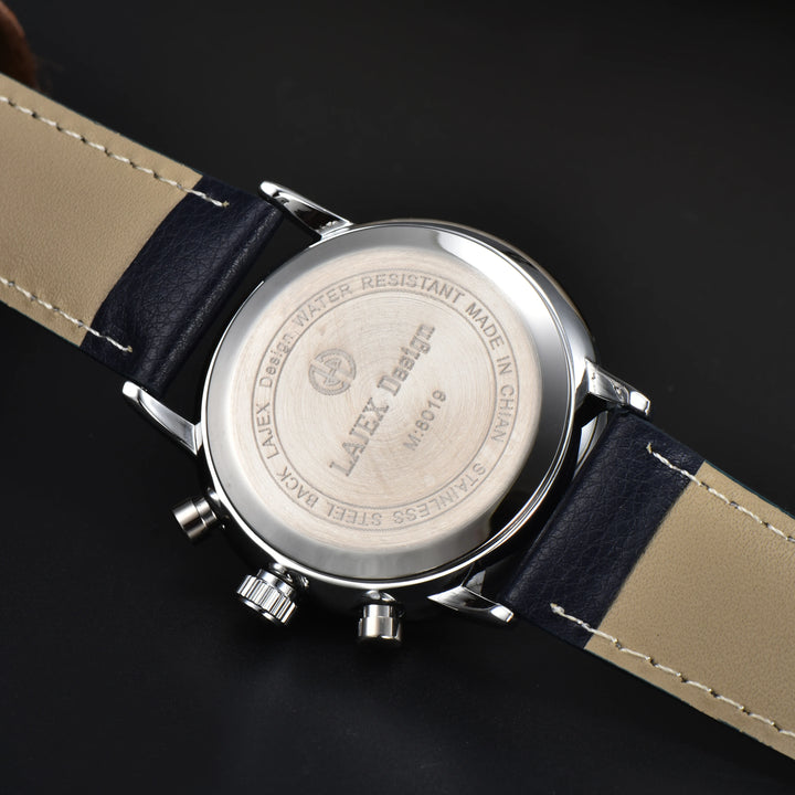 Fashion New Zeppelin Automatic Date Wristwatch Three-eye Run Seconds Multifunctional Timing Business Leisure Quartz Men's Watch