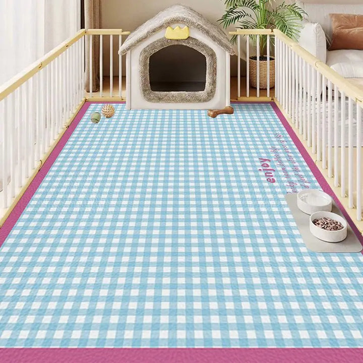 VIKAMA Pet Feeding MatLarge Size Pet Friendly Floor Mats Non-Slip Dirty Resistant Cat And Dog Carpet Soft And Comfortable