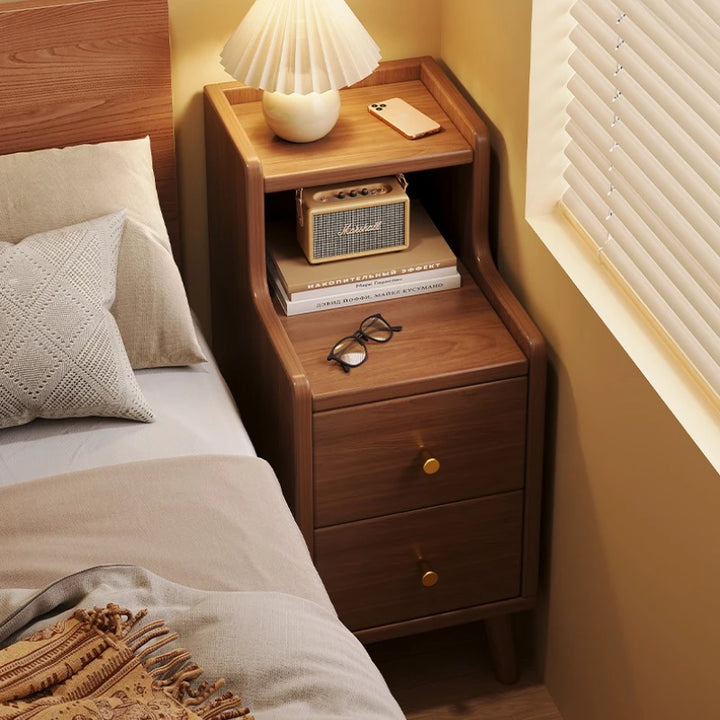 Wood Bedside Table DrawerNightstand Living Room Sturdy Storage Cabinet Bedroom Mesitas De Noche Madera Mesa De Cama Furniture
