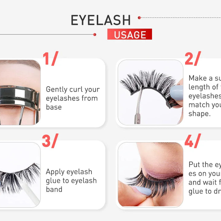 5Pairs 3D Mink Wholesale Eyelashes Lashes Handmade Fluffy Dramatic Lashes Cruelty Free False Eyelashes Makeup Lashes
