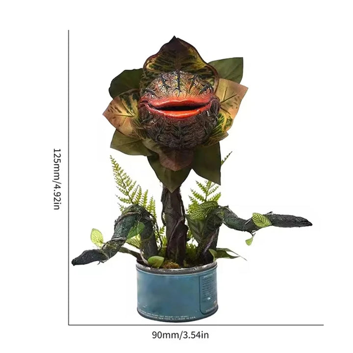 Piranha Flower Ornament Beautifully Durable Unique Whimsical Decorative Resin Sculptures For Carnivorous Plant Lovers Lifelike