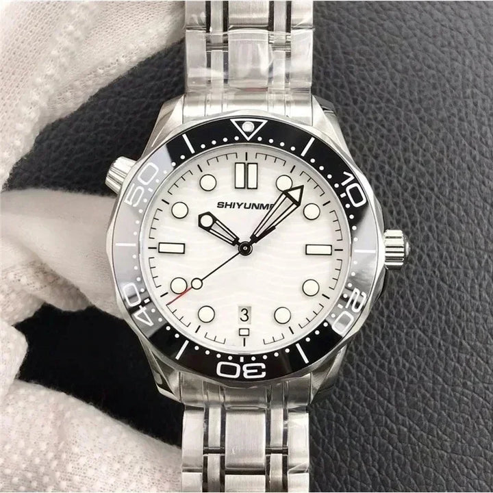 Men's Automatic Mechanical Watch Stainless Steel Black Blue Ceramic Bezel Sapphire Fully Functional World Time 904L