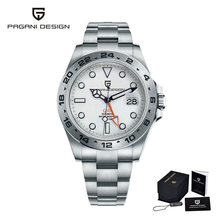 2024 PAGANI Design New Men's Automatic Mechanical Watches GMT Watch 42mm Sapphire Stainless Steel Waterproof Watch Reloj Hombre