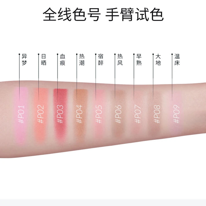 Kaleidos Blush Palette Makeup Waterproof Matte Finish For Cheek Facial Blusher On Vegan Korean Cosmetics Cruelty Free