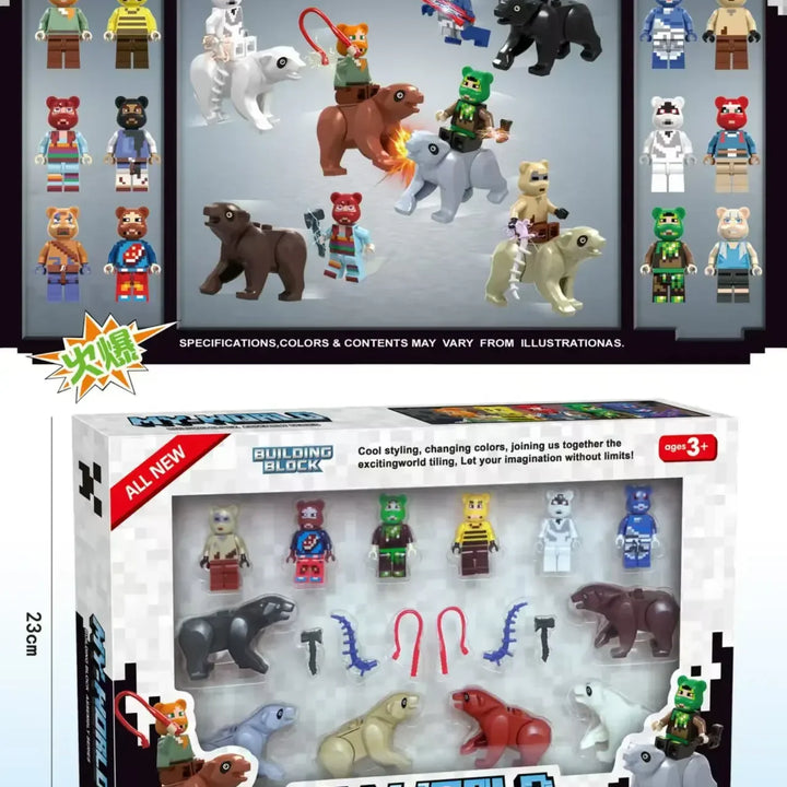 *Juego Compatible mercancía rompecabezas montaje muñeca modelo muñeca figura ornamento dinosaurio modelo juguete pequeño regalo