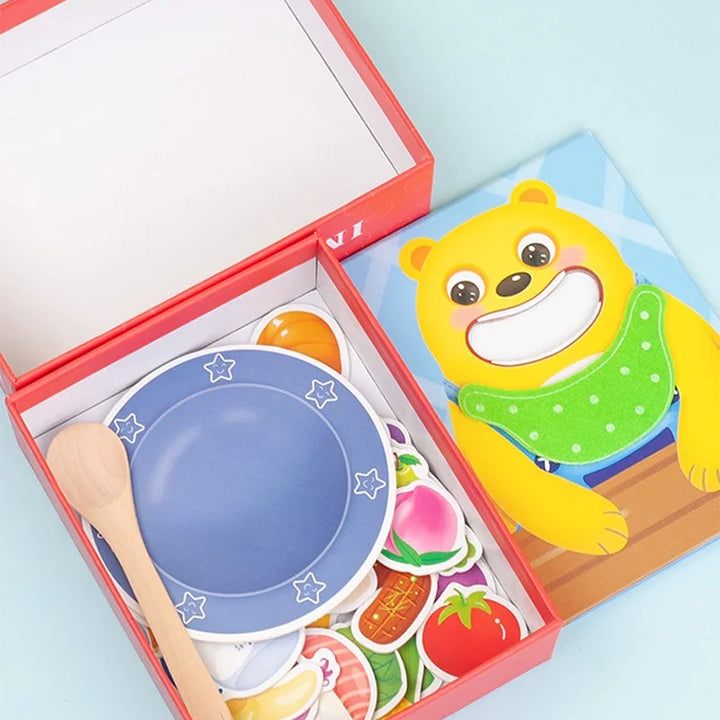 Parent-Child Interaction Play House Simulation Feeding Game Early Childhood Education Fine Motor Educational Toys