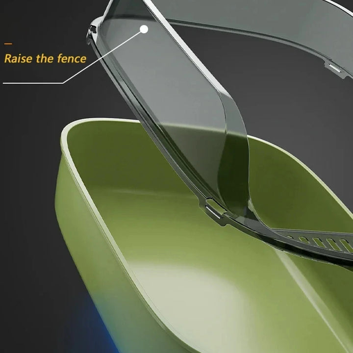 Cat Litter Box Semi-enclosed Thickening Kitty Sandbox High Side Splashproof Pet Bedpans Supplies Pet Toilet Kitten Tray Bedpan