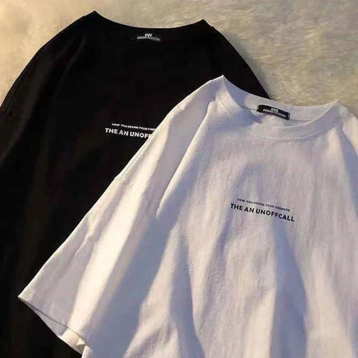 Man's T-shirt Fashion Letter Print T Shirt Man  2022 New Summer O-Neck Oversized T Shirt Loose Short Sleeve Streetwear Tops