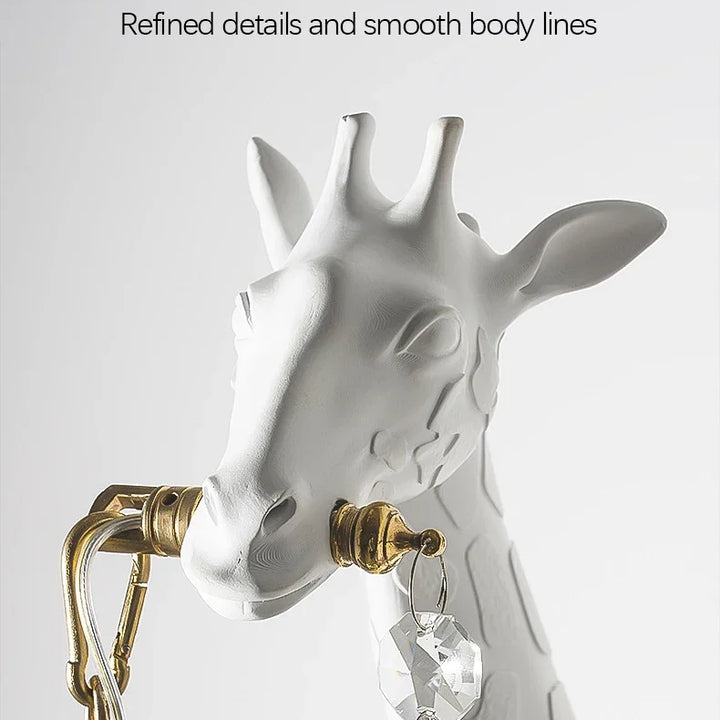 SANDYHA Giraffe Resin Led Wall Lamp for Bedroom Bedside Living Room Lamp Designer Luxury Crystal Aisle Light Home Decor Fixtures