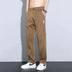 Men Fashion High Light Luxury Casual Suit Pants Male Loose Straight Look Taller Blazer Pants Ankle Length Cropped Trousers