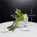 SAAKAR Resin Funny Frog Figurines for Interior Home Bathroom Interior Decoration Accessories Personalized Gift Object Collection