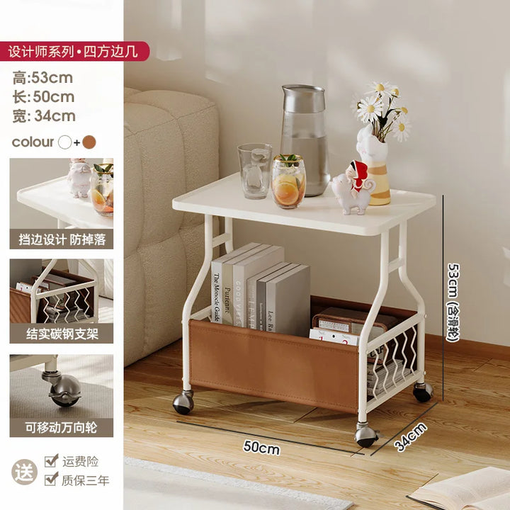 Modern Mobile Side Table Beauty Trendy Exquisite Glamour Coffee Table Luxury Elegant Mesa De Centro Sala Living Room Furniture