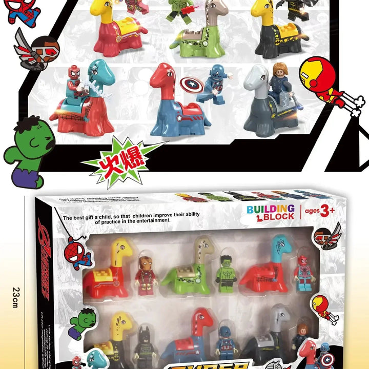 *Juego Compatible mercancía rompecabezas montaje muñeca modelo muñeca figura ornamento dinosaurio modelo juguete pequeño regalo