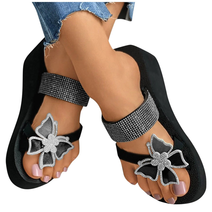Sandalias Mujer Women Girls Pearl Flat Bohemian Style Casual Sandals Beach Shoes Wedges Slippers SandáLias Femininas